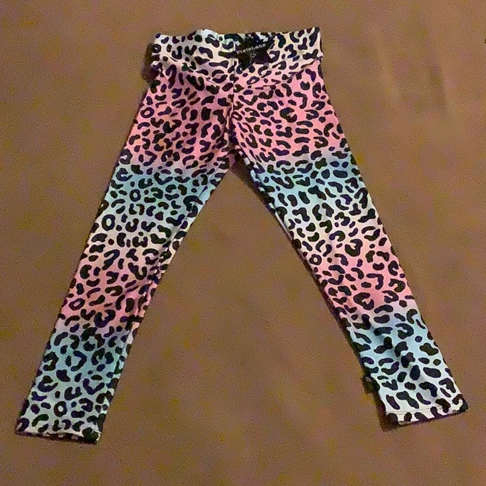 Pixie Lane Long Legging Rainbow Leopard